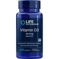 Life Extension Vitamin D3 1000 IU, 250 softgels
